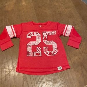 Toddler Football Style Christmas  Tee
